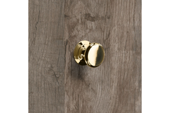 Knop Sala, H 20 mm, ø 25 mm, messingkleurig glans