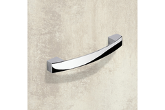 Poignée Vantania, entraxe de perçages 128, L 144 mm, B 14 mm, H 27 mm, chromé brillant