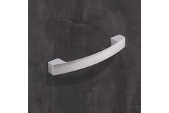 Greep Vantania, boorafstand 128, L 144 mm, B 14 mm, H 27 mm, Mat verchroomd