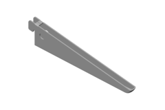 Support double element 220mm gris 