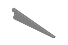 Support double element 270mm gris 