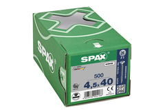 Houtschroef SPAX-S PK Pozidrive met verzonken kop 4.5 x 40