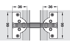 Verstekscharnier, GS 45, openingshoek 135°