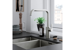 Silhouet mitigeur cuisine acier pvd  