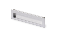 Poignée d'insertion Nidum, entraxe de perçages 96, L 111 mm, B 35 mm, aspect aluminium