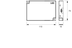 Mec Driver Led transfo 18w 12/24V zonder kabel