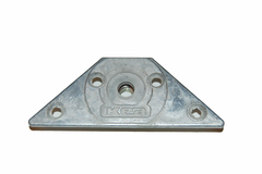 Plaque de fixation triang. pied de table kea m10  