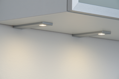 D'lau Led rechthoekig onderbouw 3W 3200K RVS-look- -touch 10w met dimmertransfo