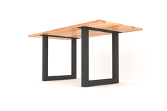 Piètement u 80 x 80 mm noir mat h.870 x l.780 mm 