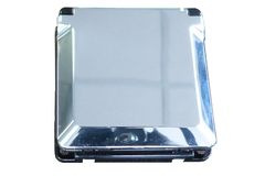 Prise norme nl/d/l 10/16a inox-look+clapet  