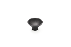 Knop tazza ø50x30 zamak mat zwart ijzerkleur