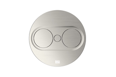 Twist2 rond inox b-f 1 prise + 2 usb a/c 22w 