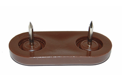 Glissieres 45x20mm no.72 brun + 2 clous  