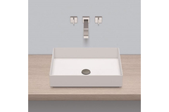 Alape ab.me500 wastafel opbouw 500x375x115mm witzo zonder kraangat, zonder overloop