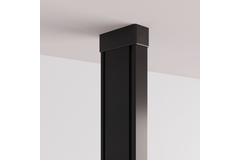 Structura profiel plafondbevestiging 2744mm zwart