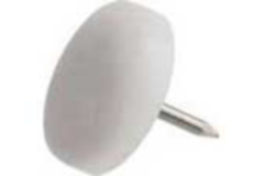 Pootglijders 64/25mm wit