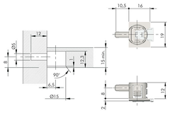 Schabdrager unico d.5mm nikkel