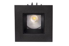 Led trend Square zwart mat 3000K 9W 230V