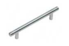 Poignee d.12mm l.272mm(192mm) inox creu 
