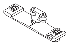 Hawa Concepta connector 110mm l26mm voor 2 deuren met vaste sokkel