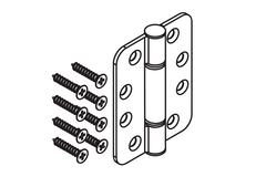 Hawa Variofold/Centerfold charnière acier inoxydable