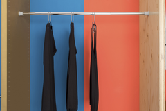 Barre penderie téléscopique 75-115 cm chrome 
