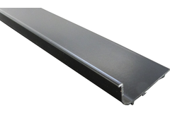 Profil poignee en L alu noir mat r9005 5000mm 
