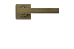 Deurkruk Pro kubic shape 16mm mat brons r+no key