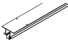 Hawa Junior 80/100 looprail inbouw 2500mm alu