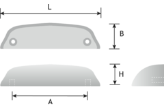 Schelpgreep toronto ba 96mm mat ijzerkleur