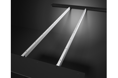 Pied u elements liaison (2pcs) chrome l=1870mm  