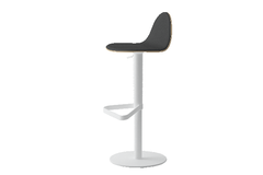 Tabouret tabu tes blanc rond|mystic anthracite 