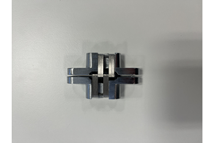 Onzichtbaar scharnier 60.4x12.7mm nikkel geborsteld