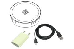 Versacharger power transmitter zwart+ eu plug/micr + eu plug/micro usb/usb 2000mm