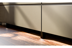 Meubelpoot capri alu h.150 mm mat zwart