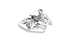 Plaque de mont.regl. 2mm + vis euro 