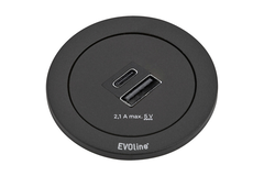 Evoline One usb a/c charger 5v 2.1a noir 