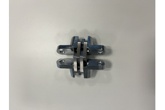 Onzichtbaar scharnier 68.8x15.7mm nikkel geborsteld