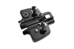 Sensys stelplaat euro d.1.5mm(200) excenter regeling / obsidiaan zwart