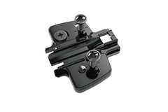 Kruismontageplaat met directe hoogteverstelling, in obsidiaanzwart, Rijboring 37 x 32 mm, Hettich Direkt met geleidetappen en speciale schroeven (voor boringen ø 5 x 7,5 mm), dikte 0.0 mm