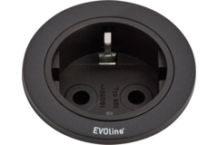 Evoline One prise anneau noir + 3m câble b/f  