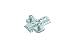 Plaque d'adaptateur pour adaptateur parallèle, avec vis Euro prémontées, Distance 0.0 mm