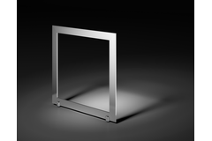 Pied milano pr table fixe inox 690x700mm  
