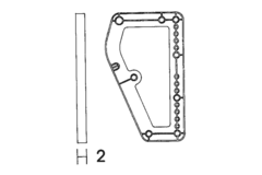 Afstandsblok lift 700 grijs