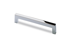 Greep Tornea, boorafstand 128, L 138 mm, B 10 mm, H 32 mm, glans verchroomd