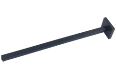 Porte esuie-main carre noir-1 bras 10x375mm  