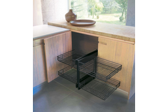 Rational corner d Soft Close 450mm ga anthracite  + 4 paniers fil anthracite