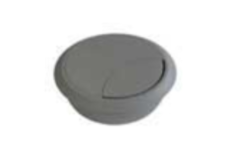 Passe-cable 2-part.60mm gris fonce  