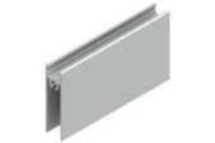 Profil-U horizontal inférieurRI-Base 4m alu argent  