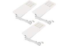 Hera set 3 x Slim-pad led 5W 24V 3000K wit+ transfo 15W